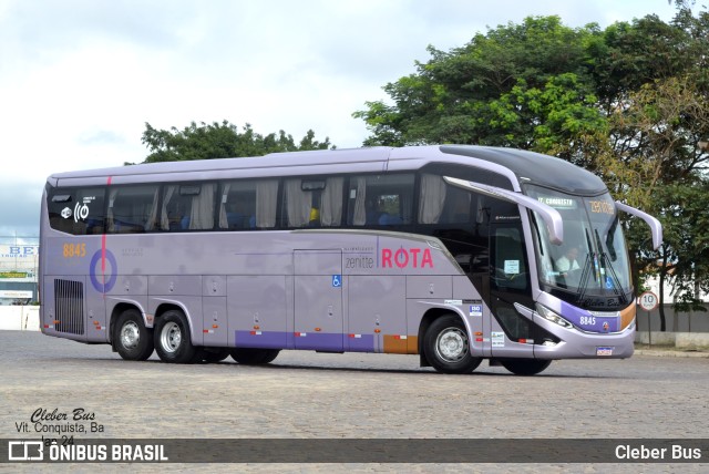 Rota Transportes Rodoviários 8845 na cidade de Vitória da Conquista, Bahia, Brasil, por Cleber Bus. ID da foto: 11791858.