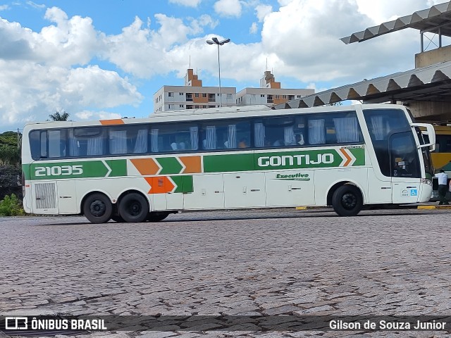 Empresa Gontijo de Transportes 21035 na cidade de Americana, São Paulo, Brasil, por Gilson de Souza Junior. ID da foto: 11792065.