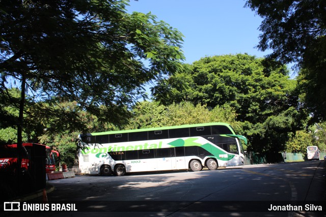 Viação Continental de Transportes 1003 na cidade de São Paulo, São Paulo, Brasil, por Jonathan Silva. ID da foto: 11793365.