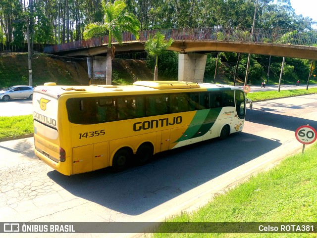 Empresa Gontijo de Transportes 14355 na cidade de Ipatinga, Minas Gerais, Brasil, por Celso ROTA381. ID da foto: 11792085.