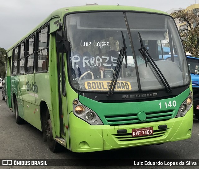 Auto Viação São João 1 140 na cidade de Campos dos Goytacazes, Rio de Janeiro, Brasil, por Luiz Eduardo Lopes da Silva. ID da foto: 11792166.