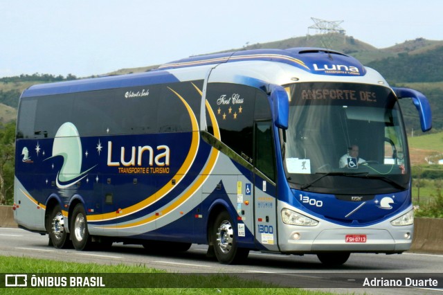 Luna Transporte e Turismo 1300 na cidade de Roseira, São Paulo, Brasil, por Adriano Duarte. ID da foto: 11796713.