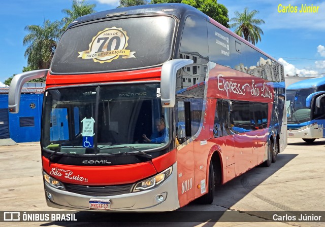 Expresso São Luiz 8010 na cidade de Goiânia, Goiás, Brasil, por Carlos Júnior. ID da foto: 11796786.