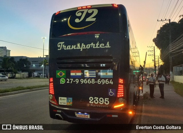 J2 Transportes e Turismo 2395 na cidade de Cariacica, Espírito Santo, Brasil, por Everton Costa Goltara. Número da foto: #11795261.