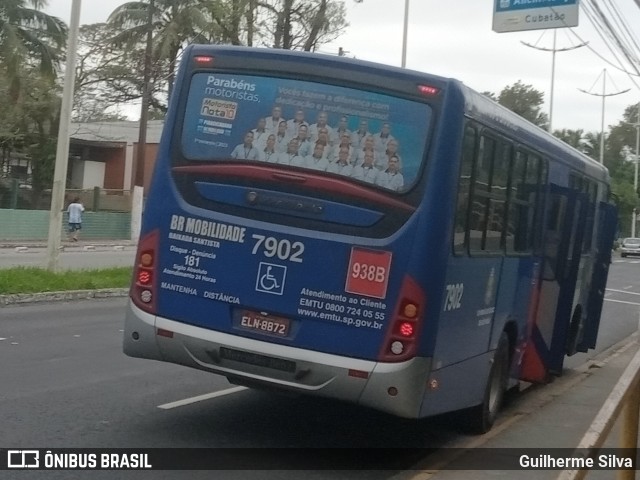 BR Mobilidade Baixada Santista 7902 na cidade de Cubatão, São Paulo, Brasil, por Guilherme Silva. Número da foto: #11796818.