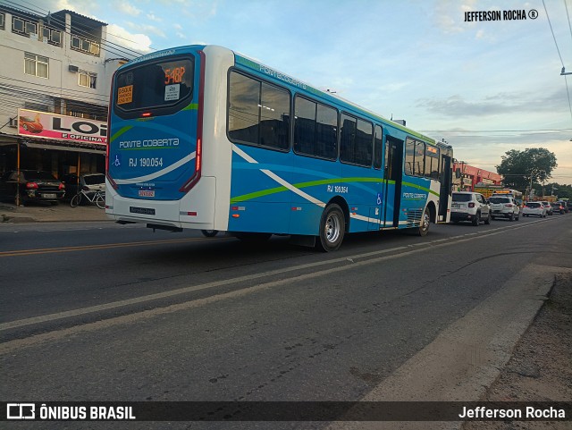 Viação Ponte Coberta RJ 190.054 na cidade de Nova Iguaçu, Rio de Janeiro, Brasil, por Jefferson Rocha. Número da foto: #11795799.