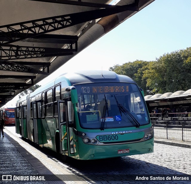 Transporte Coletivo Glória BB600 na cidade de Curitiba, Paraná, Brasil, por Andre Santos de Moraes. ID da foto: 11794822.