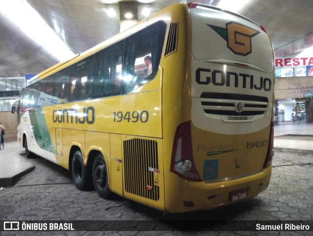 Empresa Gontijo de Transportes 19490 na cidade de Uberlândia, Minas Gerais, Brasil, por Samuel Ribeiro. ID da foto: 11797463.