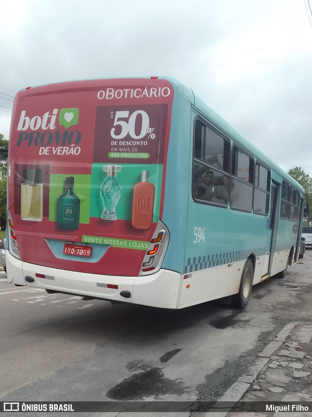 Viação Nossa Senhora Conquistadora 594 na cidade de Pelotas, Rio Grande do Sul, Brasil, por Miguel Filho. Número da foto: #11797998.