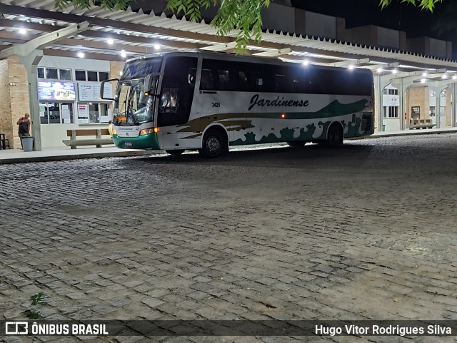Auto Viação Jardinense 3425 na cidade de Currais Novos, Rio Grande do Norte, Brasil, por Hugo Vitor Rodrigues Silva. Número da foto: #11797817.