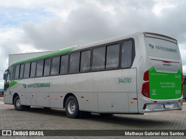 Rápido Sumaré 34010 na cidade de Paulínia, São Paulo, Brasil, por Matheus Gabriel dos Santos. Número da foto: #11798830.