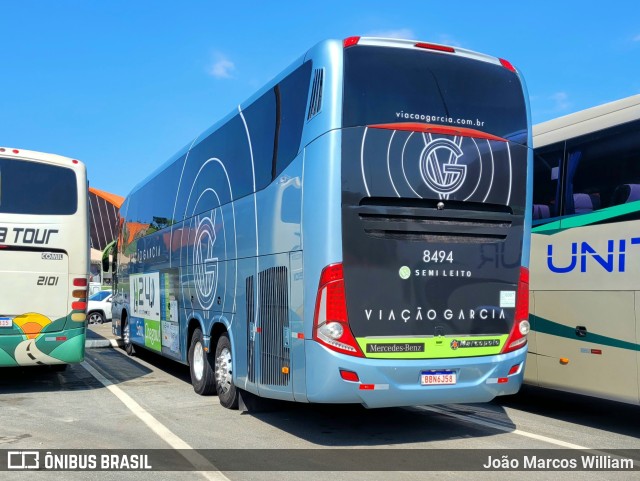 Viação Garcia 8494 na cidade de Aparecida, São Paulo, Brasil, por João Marcos William. Número da foto: #11798219.