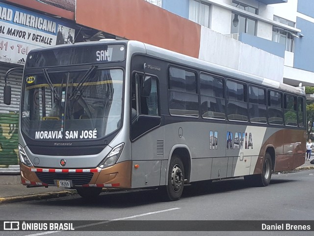 AMSA - Autotransportes Moravia 98 na cidade de Carmen, San José, San José, Costa Rica, por Daniel Brenes. ID da foto: 11797754.