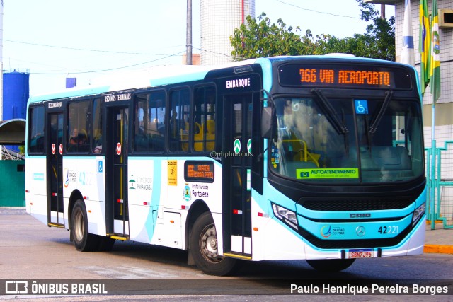 Auto Viação Dragão do Mar 42221 na cidade de Fortaleza, Ceará, Brasil, por Paulo Henrique Pereira Borges. Número da foto: #11799623.