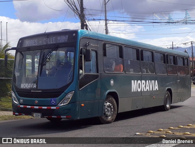 AMSA - Autotransportes Moravia 106 na cidade de San Vicente, Moravia, San José, Costa Rica, por Daniel Brenes. ID da foto: 11797856.