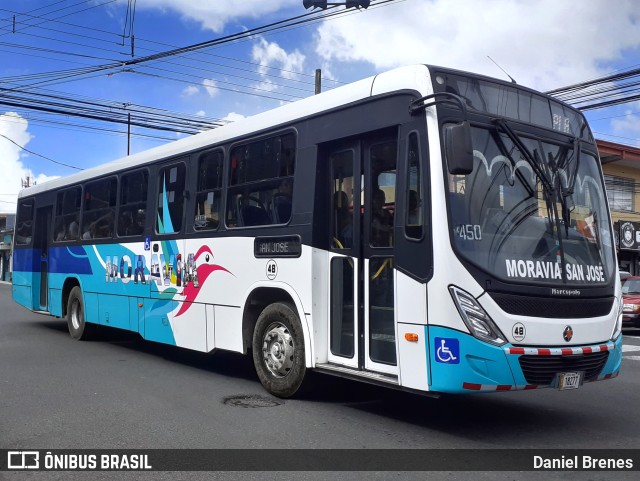 AMSA - Autotransportes Moravia 48 na cidade de San Vicente, Moravia, San José, Costa Rica, por Daniel Brenes. Número da foto: #11797729.