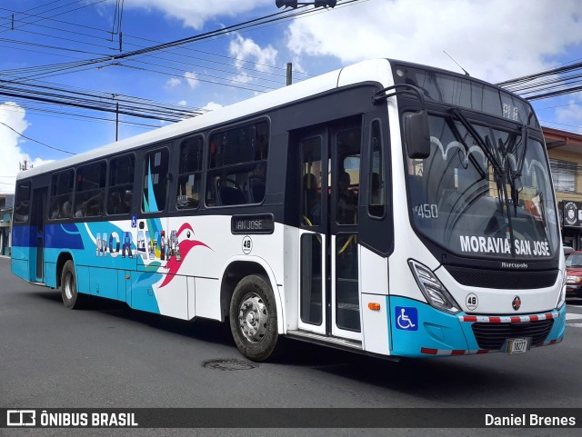 AMSA - Autotransportes Moravia 48 na cidade de San Vicente, Moravia, San José, Costa Rica, por Daniel Brenes. ID da foto: 11797729.