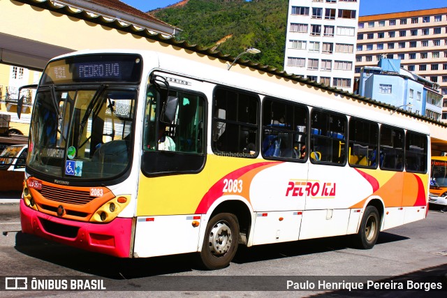 Petro Ita Transportes Coletivos de Passageiros 2083 na cidade de Petrópolis, Rio de Janeiro, Brasil, por Paulo Henrique Pereira Borges. Número da foto: #11799663.
