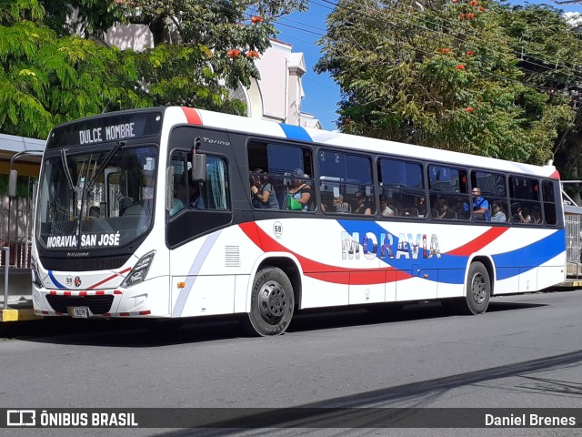 AMSA - Autotransportes Moravia 59 na cidade de San Vicente, Moravia, San José, Costa Rica, por Daniel Brenes. Número da foto: #11797802.