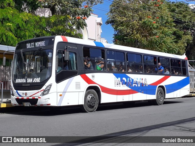 AMSA - Autotransportes Moravia 59 na cidade de San Vicente, Moravia, San José, Costa Rica, por Daniel Brenes. ID da foto: 11797802.