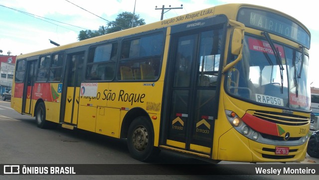 Viação São Roque 3700 na cidade de São Roque, São Paulo, Brasil, por Wesley Monteiro. ID da foto: 11799410.