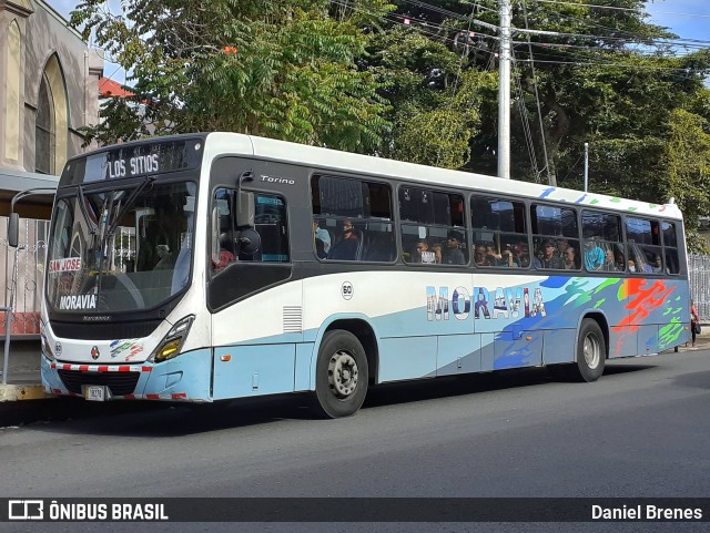 AMSA - Autotransportes Moravia 60 na cidade de San Vicente, Moravia, San José, Costa Rica, por Daniel Brenes. ID da foto: 11797875.