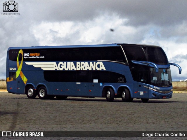Viação Águia Branca 50420 na cidade de Vitória da Conquista, Bahia, Brasil, por Diego Charlis Coelho. Número da foto: #11802790.