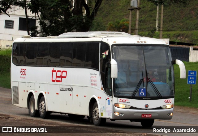 TEP Transporte 560 na cidade de Conselheiro Lafaiete, Minas Gerais, Brasil, por Rodrigo  Aparecido. Número da foto: #11800767.