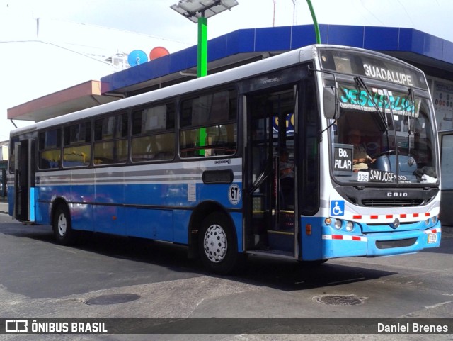 Buses Guadalupe 67 na cidade de Carmen, San José, San José, Costa Rica, por Daniel Brenes. ID da foto: 11800439.