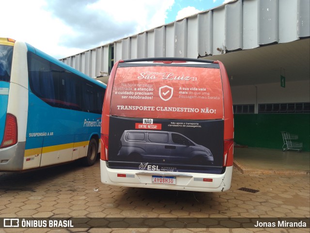Expresso São Luiz 8090 na cidade de Quirinópolis, Goiás, Brasil, por Jonas Miranda. Número da foto: #11803203.