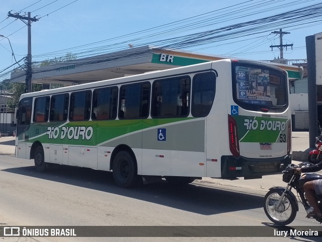 Rio D´Ouro Transportes Coletivos 53 na cidade de São João de Meriti, Rio de Janeiro, Brasil, por Iury Moreira. ID da foto: 11804532.