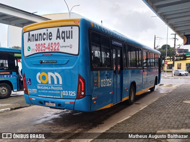 JTP Transportes - COM Bragança Paulista 03.125 na cidade de Bragança Paulista, São Paulo, Brasil, por Matheus Augusto Balthazar. ID da foto: 11805610.