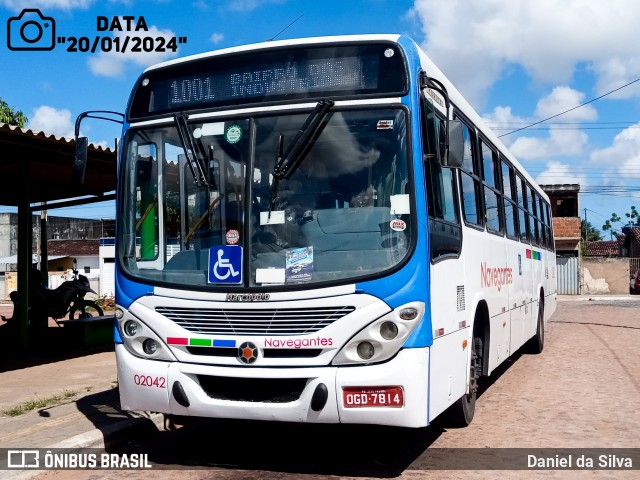 Consórcio Navegantes - 02 > Viação São Jorge > Transurb Transporte Urbano 02042 na cidade de João Pessoa, Paraíba, Brasil, por Daniel da Silva. Número da foto: #11804109.