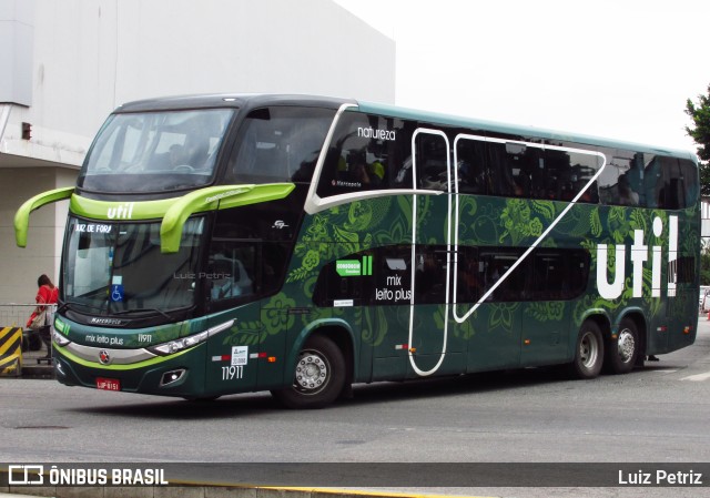 UTIL - União Transporte Interestadual de Luxo 11911 na cidade de Rio de Janeiro, Rio de Janeiro, Brasil, por Luiz Petriz. Número da foto: #11804540.