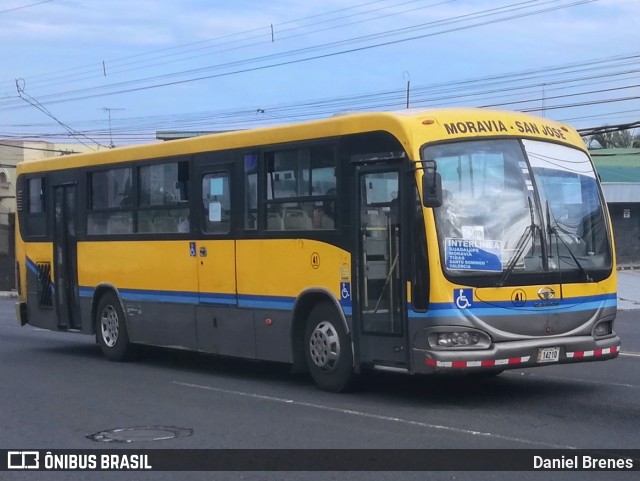 AMSA - Autotransportes Moravia 41 na cidade de San Vicente, Moravia, San José, Costa Rica, por Daniel Brenes. Número da foto: #11803628.