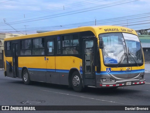 AMSA - Autotransportes Moravia 41 na cidade de San Vicente, Moravia, San José, Costa Rica, por Daniel Brenes. ID da foto: 11803628.