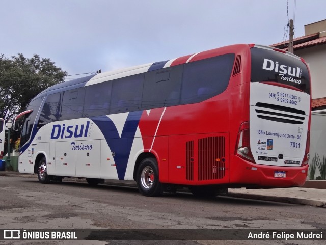 Disul Turismo 7011 na cidade de Irati, Paraná, Brasil, por André Felipe Mudrei. ID da foto: 11804167.