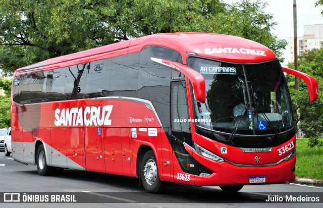 Viação Santa Cruz 33623 na cidade de Campinas, São Paulo, Brasil, por Julio Medeiros. ID da foto: 11805538.