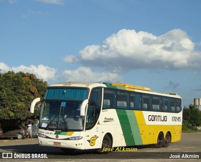 Empresa Gontijo de Transportes 17245 na cidade de Vitória da Conquista, Bahia, Brasil, por José Alkmim. ID da foto: 11805061.