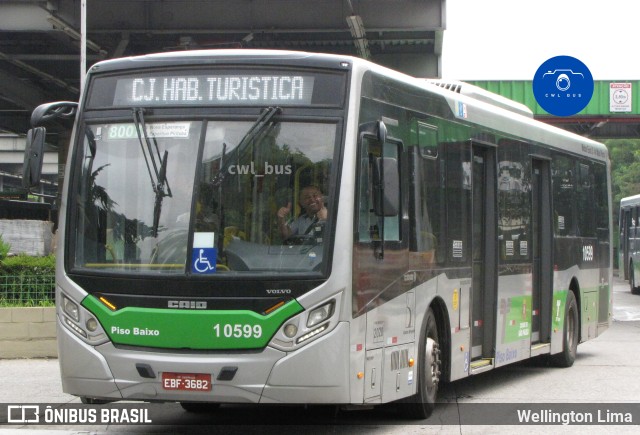 Viação Santa Brígida 1 0599 na cidade de São Paulo, São Paulo, Brasil, por Wellington Lima. Número da foto: #11804444.