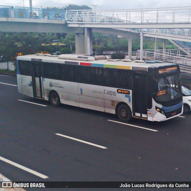 Real Auto Ônibus C41010 na cidade de Rio de Janeiro, Rio de Janeiro, Brasil, por João Lucas Rodrigues da Cunha. Número da foto: #11805371.