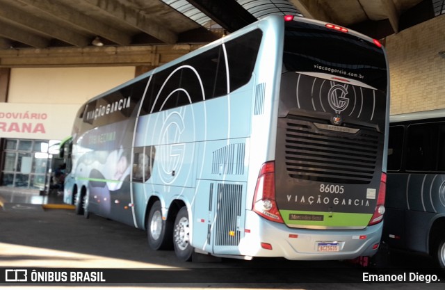 Viação Garcia 86005 na cidade de Apucarana, Paraná, Brasil, por Emanoel Diego.. ID da foto: 11804096.