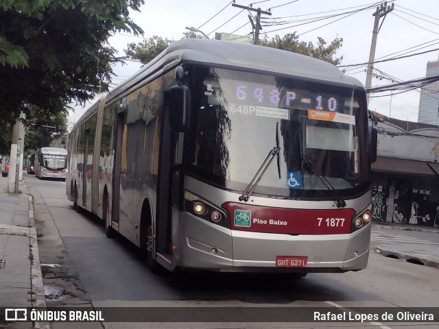 Viação Campo Belo 7 1877 na cidade de São Paulo, São Paulo, Brasil, por Rafael Lopes de Oliveira. ID da foto: 11804952.