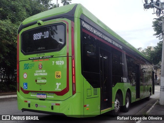 Viação Campo Belo 7 1029 na cidade de São Paulo, São Paulo, Brasil, por Rafael Lopes de Oliveira. Número da foto: #11804918.