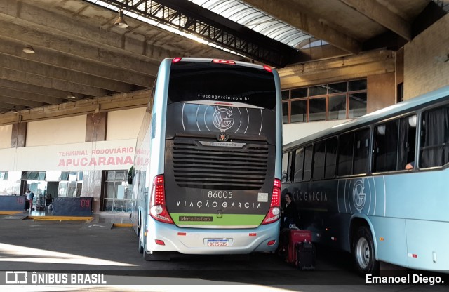 Viação Garcia 86005 na cidade de Apucarana, Paraná, Brasil, por Emanoel Diego.. Número da foto: #11804097.