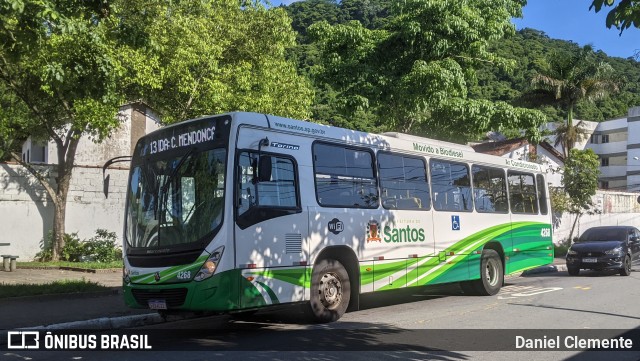 Viação Piracicabana Santos 4258 na cidade de Santos, São Paulo, Brasil, por Daniel Clemente. ID da foto: 11804375.