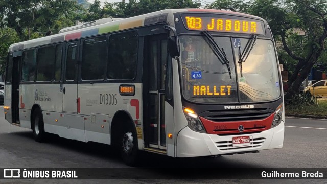 Transportes Barra D13005 na cidade de Rio de Janeiro, Rio de Janeiro, Brasil, por Guilherme Breda. ID da foto: 11803912.