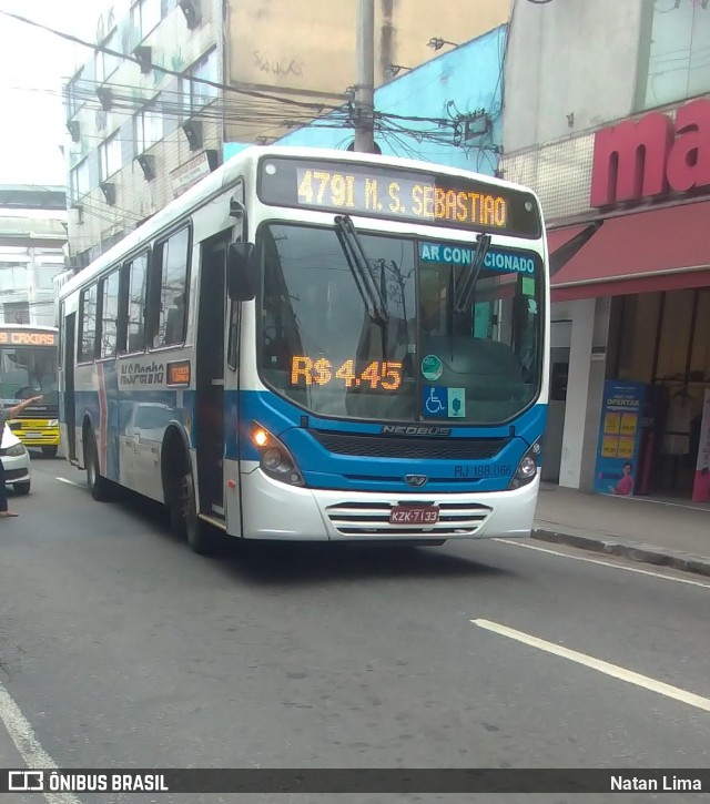 Viação Nossa Senhora da Penha RJ 188.066 na cidade de Nilópolis, Rio de Janeiro, Brasil, por Natan Lima. ID da foto: 11804535.