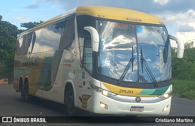 Empresa Gontijo de Transportes 21520 na cidade de Montes Claros, Minas Gerais, Brasil, por Cristiano Martins. ID da foto: 11805636.