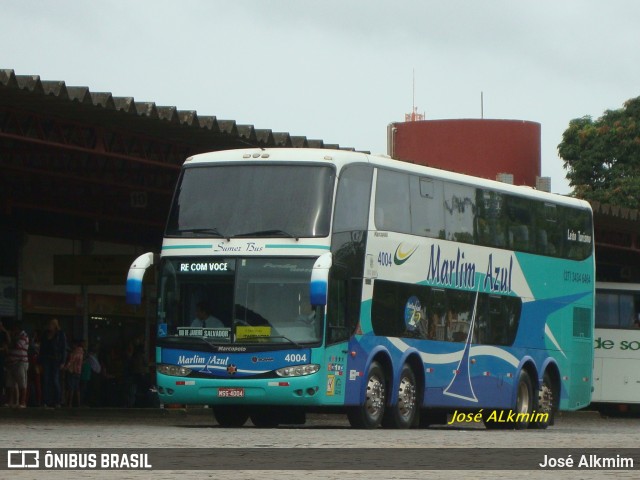 Marlim Azul Turismo 4004 na cidade de Vitória da Conquista, Bahia, Brasil, por José Alkmim. ID da foto: 11805075.